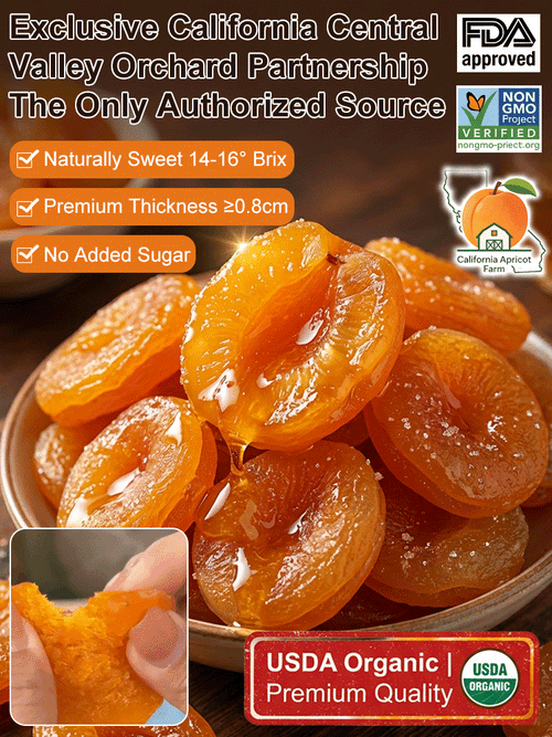 California Specialty Dried Apricots-Your New Favorite Guilt-Free Snack! ⚡ Energy Boost-TTQL