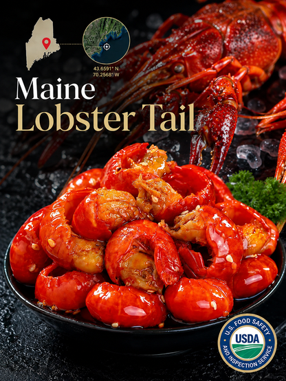 Fresh lobster tail meat with shell-Nature's Protein Powerhouse! 🦞 Boost Energy & Stamina-TTQL