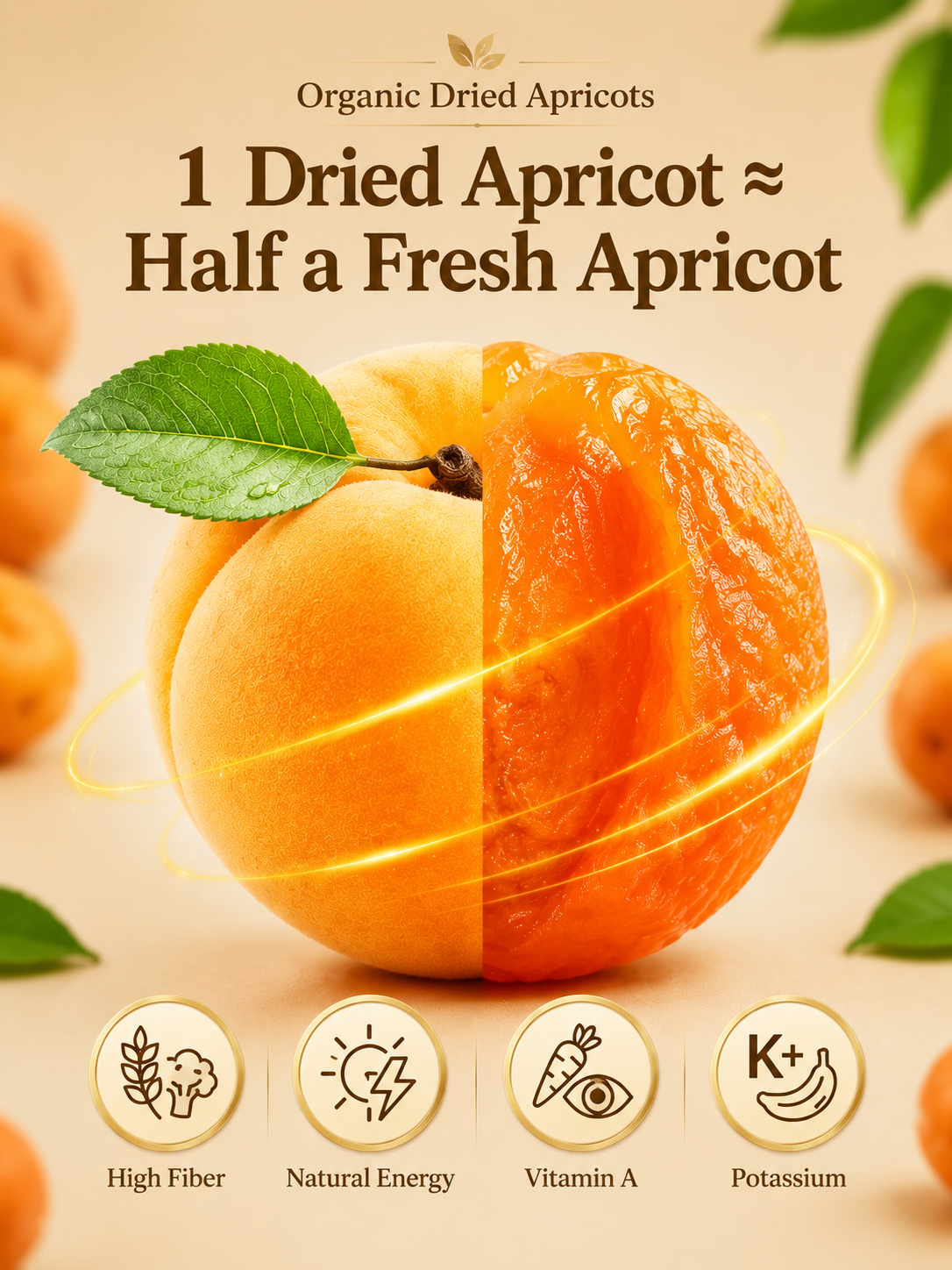 California Specialty Dried Apricots-Your New Favorite Guilt-Free Snack! ⚡ Energy Boost-TTQL