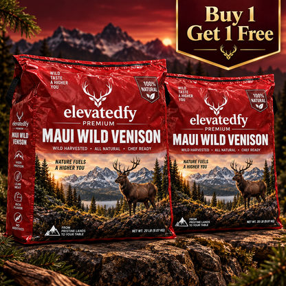 🦌 Ovelqo Premium Hawaiian Royal Wild Venison – Wild-Caught Maui Axis Deer, Rich Flavor & Small-Batch Crafted-TTBD