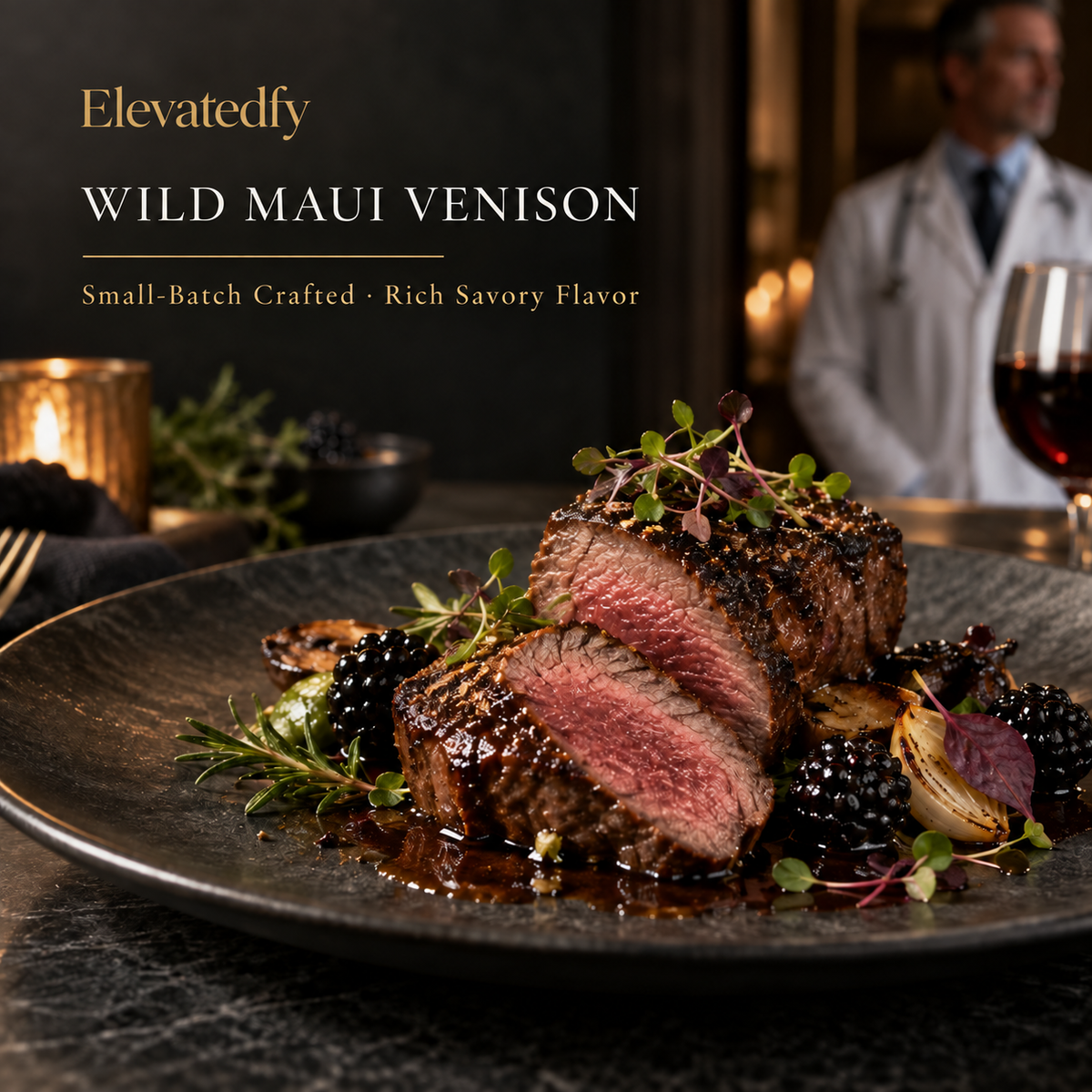 🦌 Ovelqo Premium Hawaiian Royal Wild Venison – Wild-Caught Maui Axis Deer, Rich Flavor & Small-Batch Crafted-TTBD
