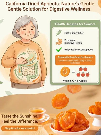 California Specialty Dried Apricots-Your New Favorite Guilt-Free Snack! ⚡ Energy Boost-TTQL