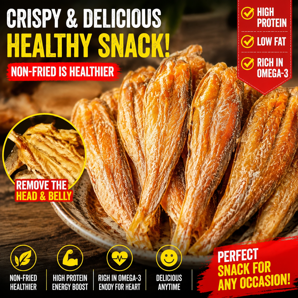 Crave midnight snacks without the guilt? Try these crispy deep-sea fish crisps! 🌙🤤🐟-TTQL