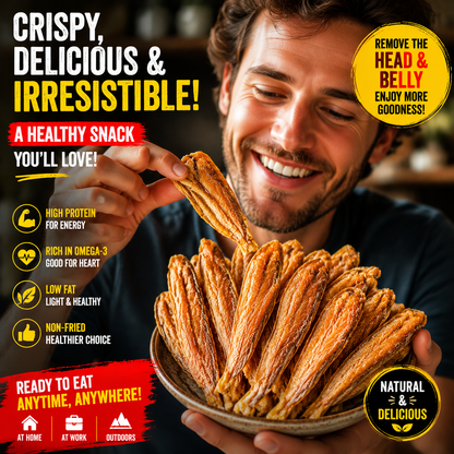 Crave midnight snacks without the guilt? Try these crispy deep-sea fish crisps! 🌙🤤🐟-TTQL