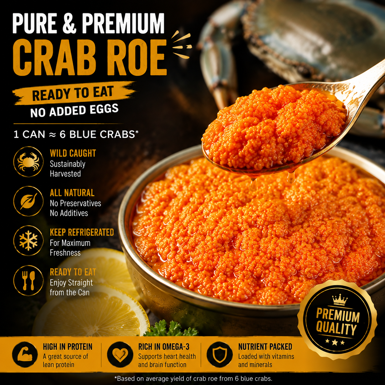 👨‍🍳 Gourmet Maryland Blue Crab eggs | The Taste of the Ocean 🌊-TTQL