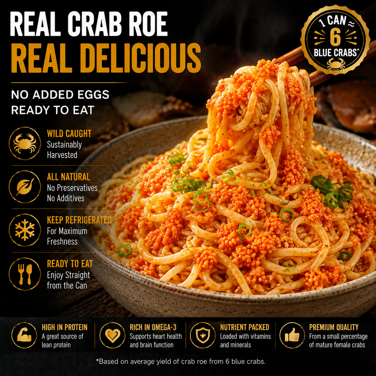 👨‍🍳 Gourmet Maryland Blue Crab eggs | The Taste of the Ocean 🌊-TTQL