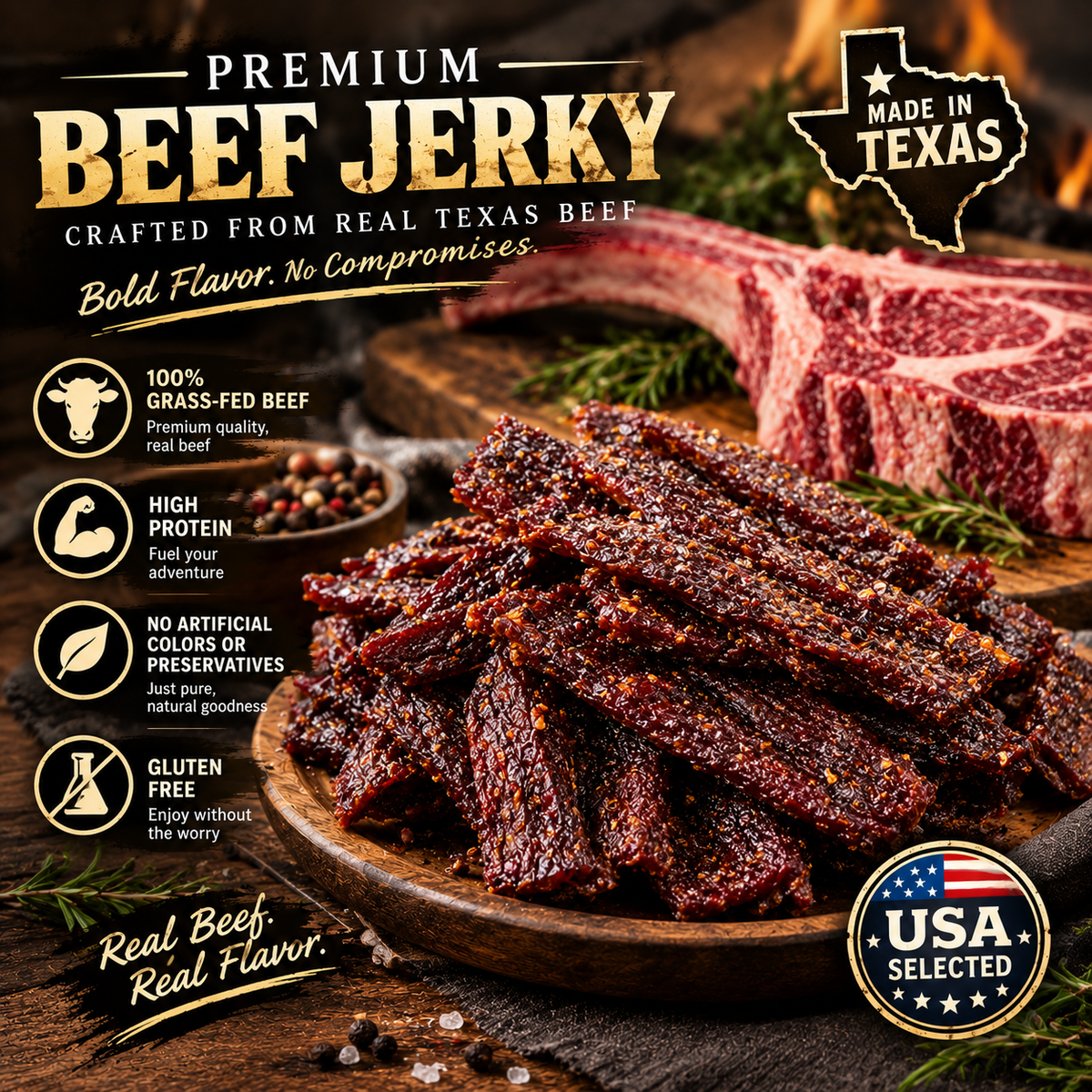 100% Grass-Fed Premium Beef Steak-TTQL