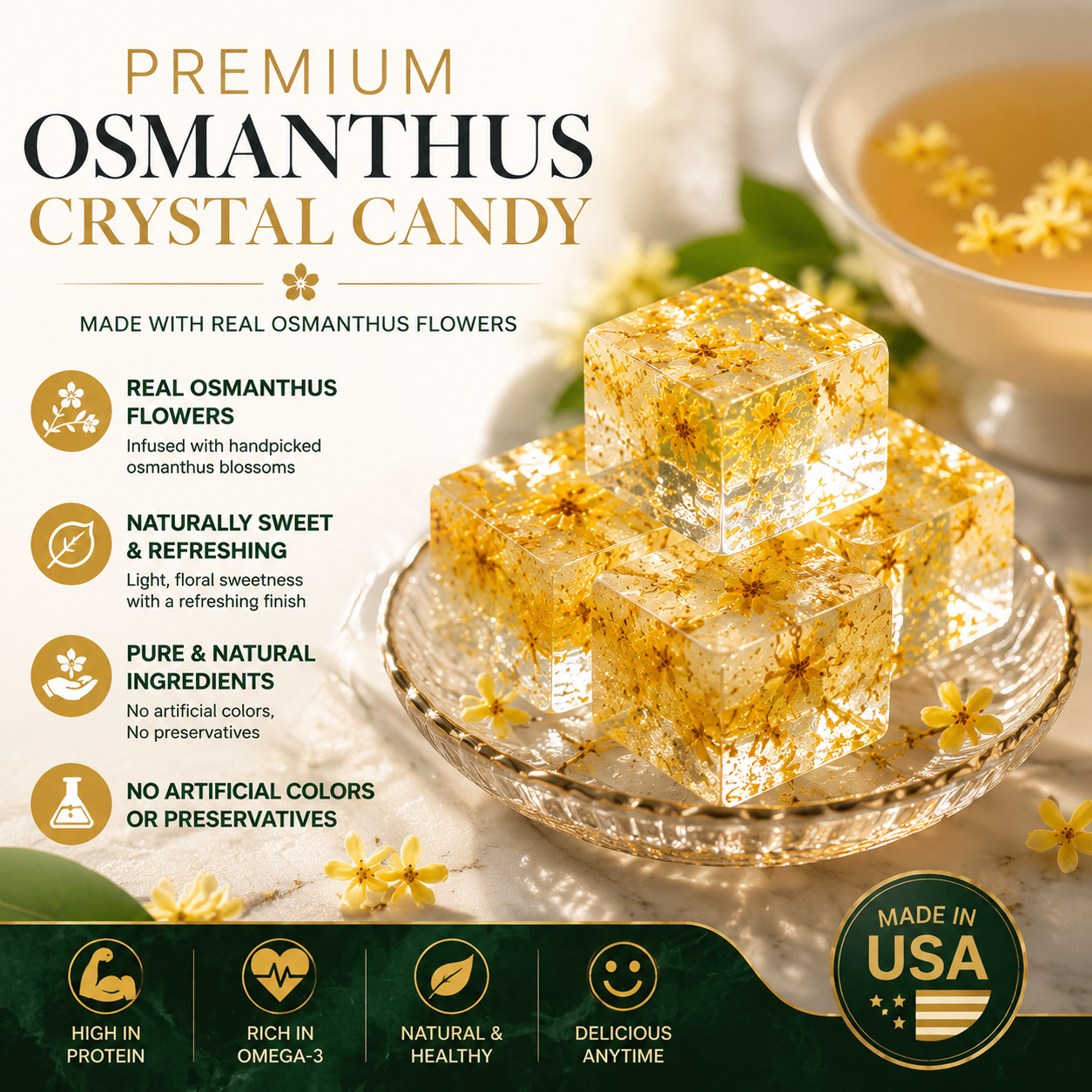 Osmanthus Crystal Candy-A Touch of Golden Elegance in Every Bite! ✨-TTQL